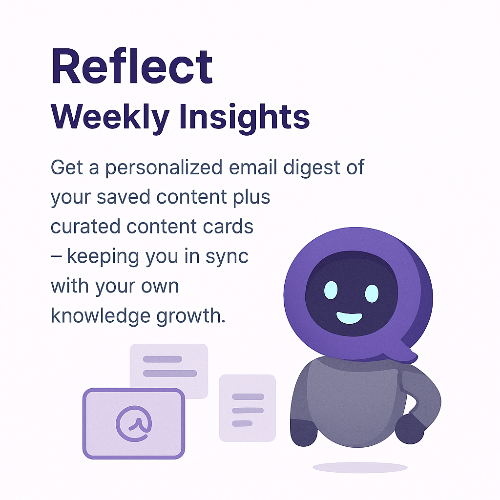 Weekly email digest